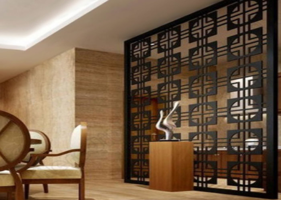 China Roestbestendig decoratieve metalen panelen, gevoelige interne privacyscherm stevige structuur leverancier
