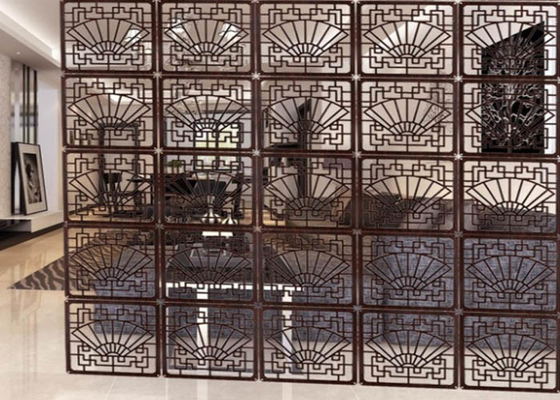 China Winddichte decoratieve metalen schermpanelen voor woonkamers / hallen / kantoren leverancier