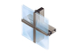Flexibele, handige, geglazuurde aluminium gordijnmuren met reliëfpatroon oppervlaktebehandelingen leverancier