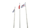 Lichtgewicht Office Small Flag Pole, Conische Indoor Vlaggenmast Stand Ronde Basis leverancier
